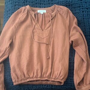 Cloth & Stone Terracotta Blouse